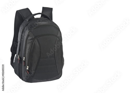 black backpack photo