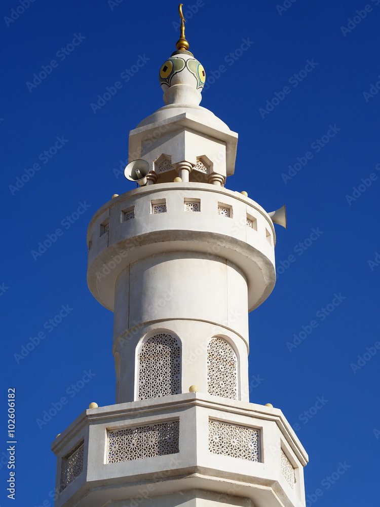 Minaret of mosque in Shuwaymiyah Minaret of mosque in Shuwaymiyah