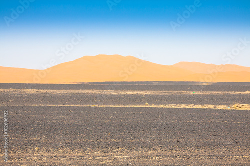 Sand Dunes of Erg Chebbi int he Sahara Desert  Morocco