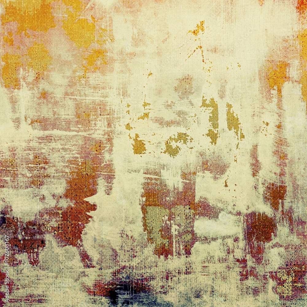 Grunge old texture as abstract background. With different color patterns: yellow (beige); brown; red (orange); white; gray