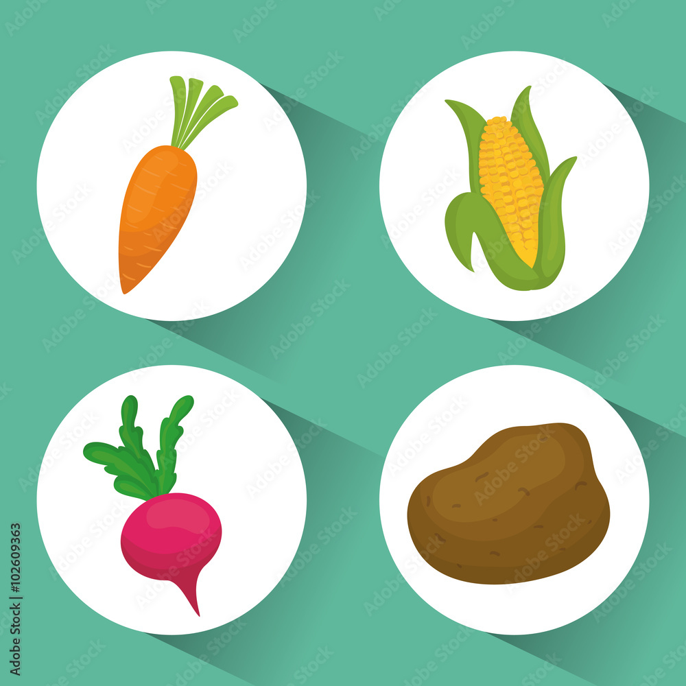 Vegetables icon design Vegetables icon design