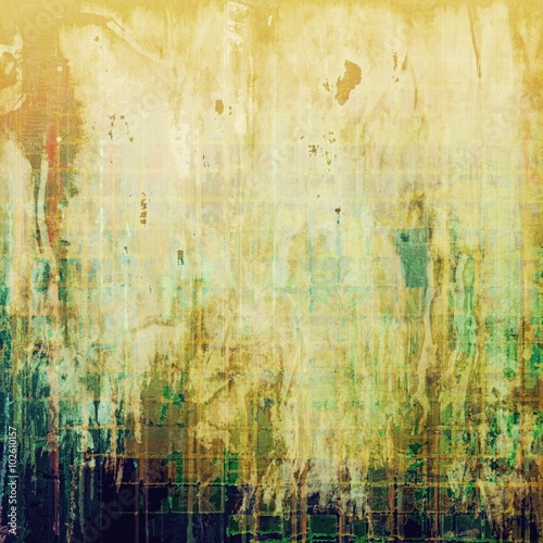 Aged grunge texture. With different color patterns: yellow (beige); brown; blue; green; white