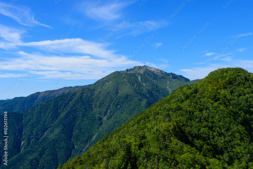 Mt.Senjo at the southern Japan Alps