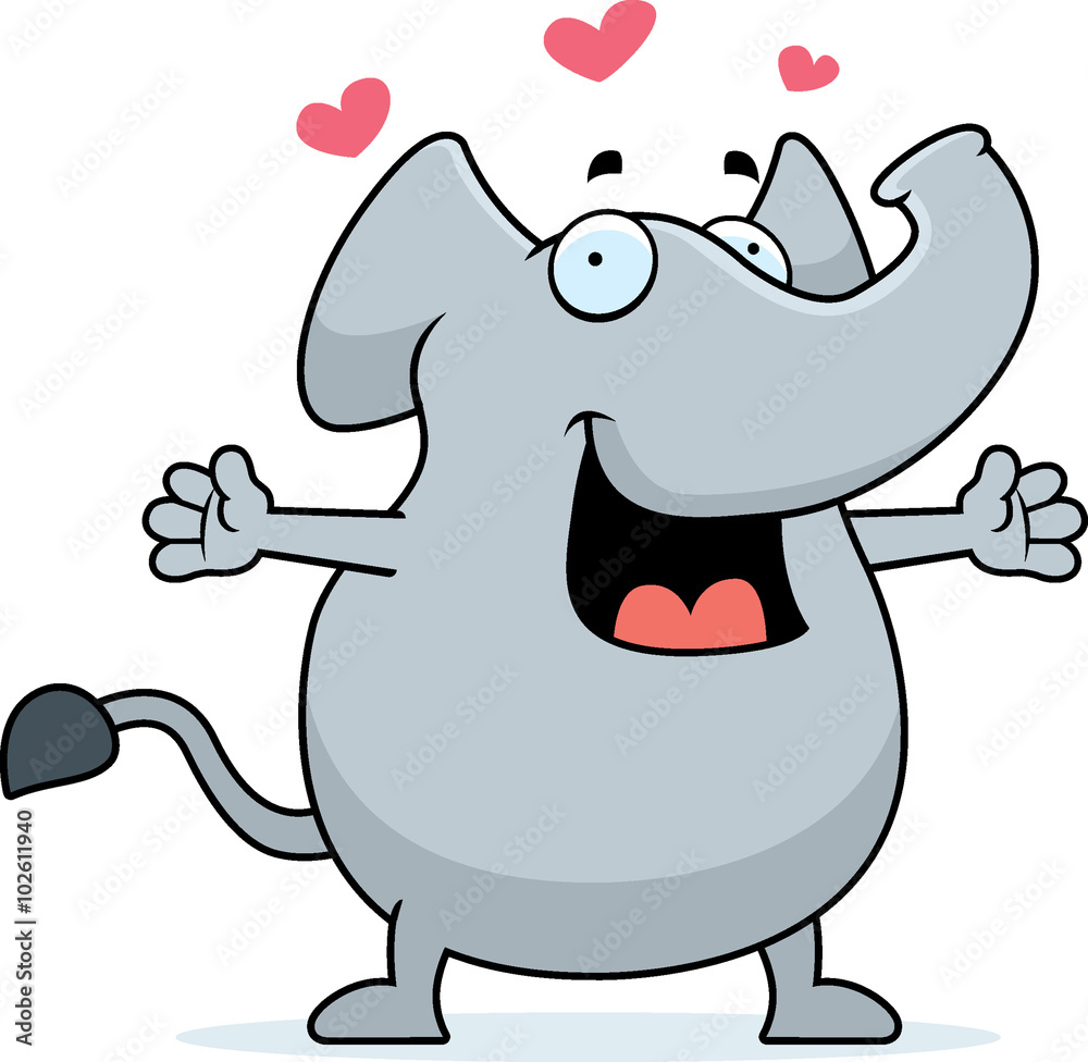 Fototapeta premium Elephant Hug