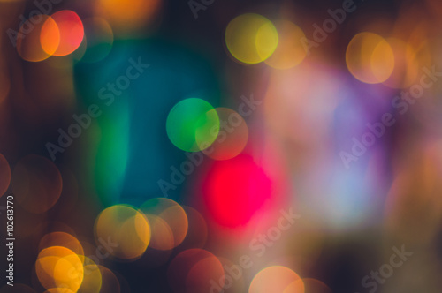 Abstract party lights on dark background © Dmitry Strizhakov