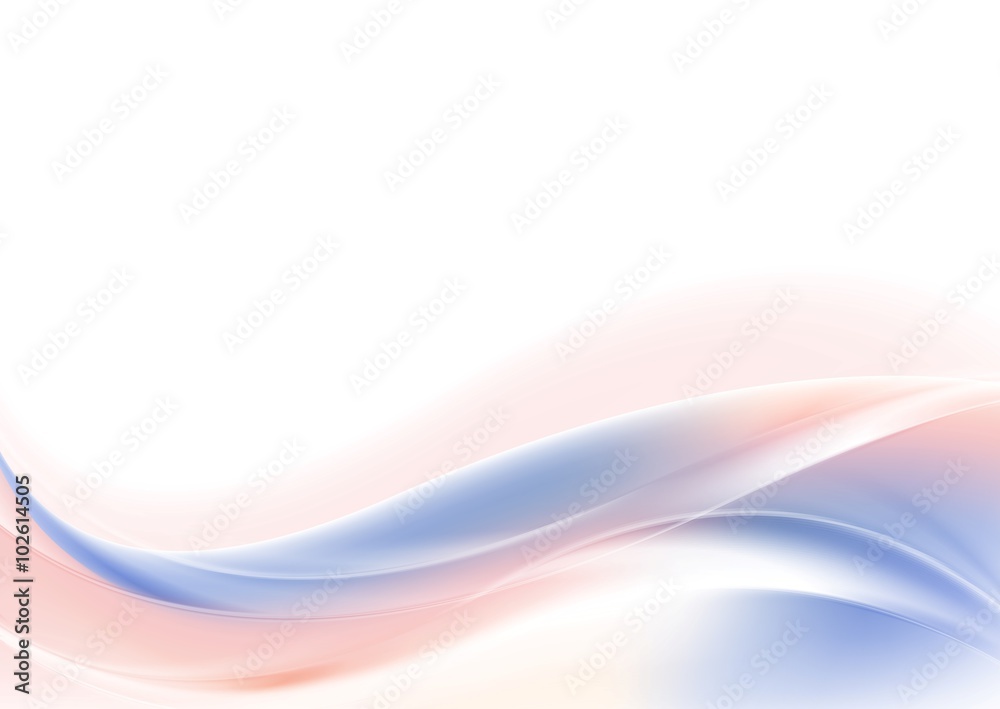 Fototapeta premium Blurred smooth rose quartz and serenity wavy background