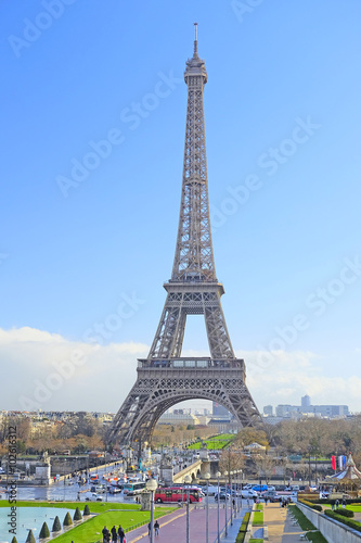 Paris, France, February 8, 2016: Eiffel tower, Paris, France - one of the simbols of this city © Dmitry Vereshchagin