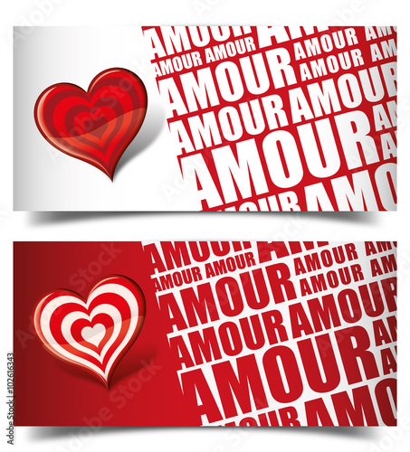 Carte Coeur Amour Love 3