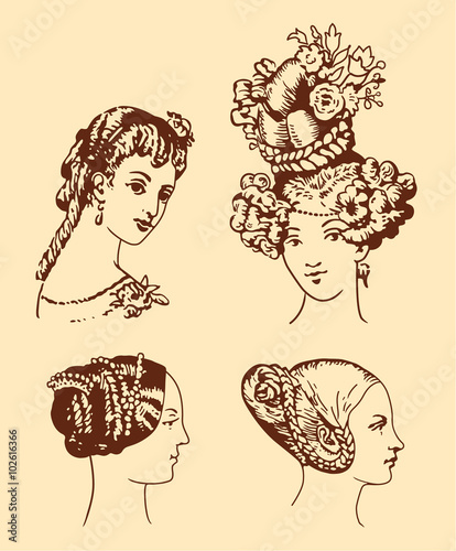 Woman in retro style