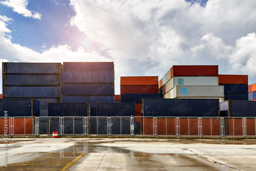 Fototapeta premium freight container