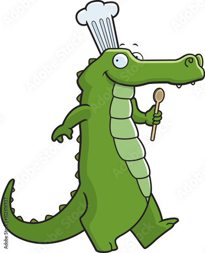 Wallpaper Mural Alligator Chef Torontodigital.ca