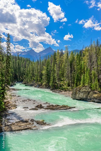 Majestic mountain river in Canada.