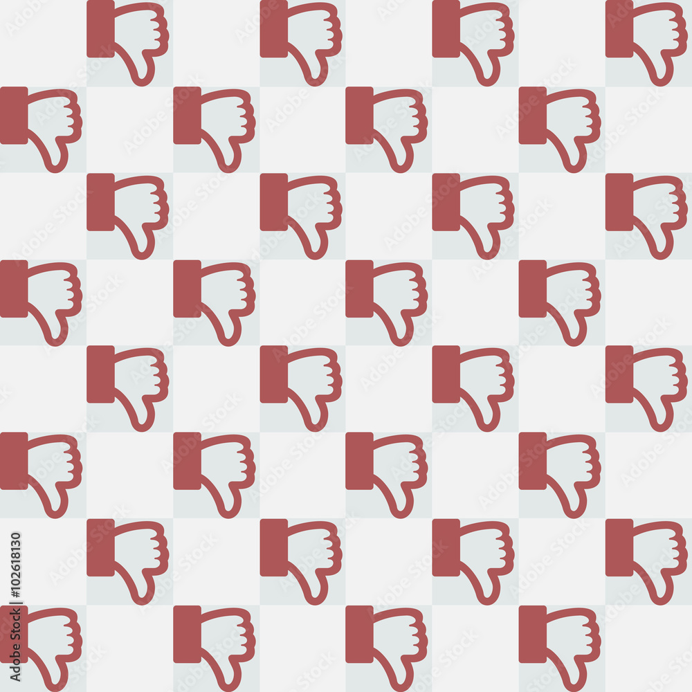 Seamless Thumbs Down Pattern Seamless Thumbs Down Pattern