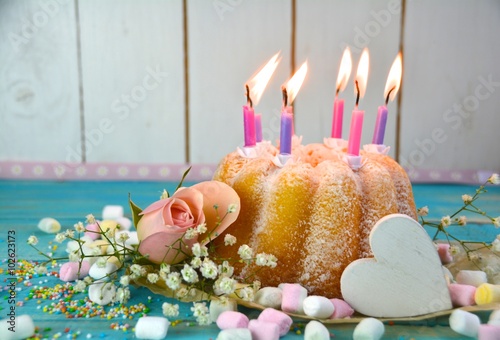 Grußkarte - Geburtstagskuchen