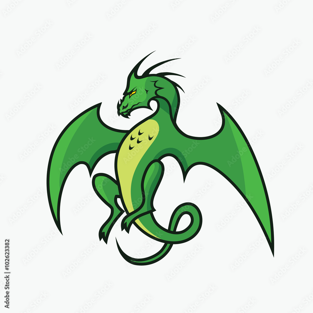 Obraz premium Green dragon