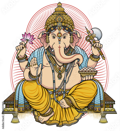 lord ganesha color