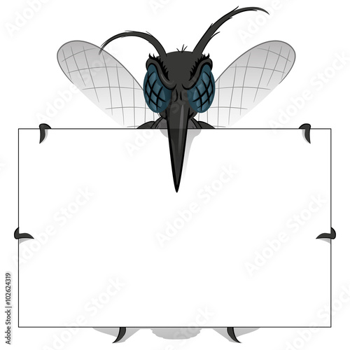 Aedes Aegypti Mosquito stilt holding poster Great