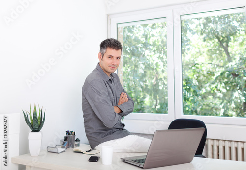 Young man at office