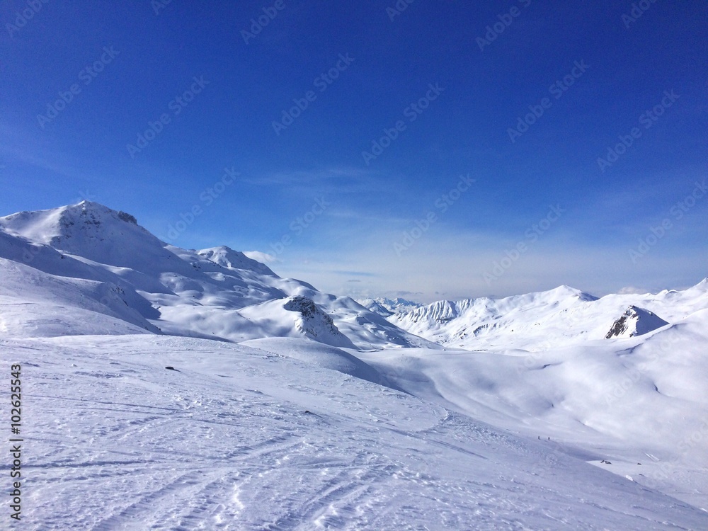 Winter landscape in Klosters,Switzerland Winter landscape in Klosters,Switzerland