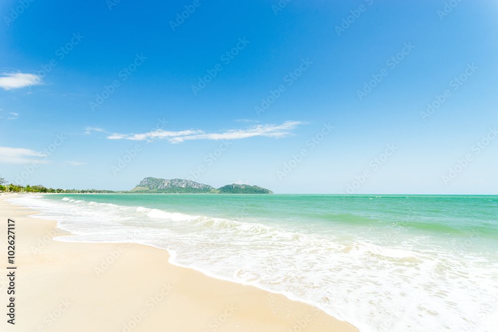 A view of the sea from prachuap sea