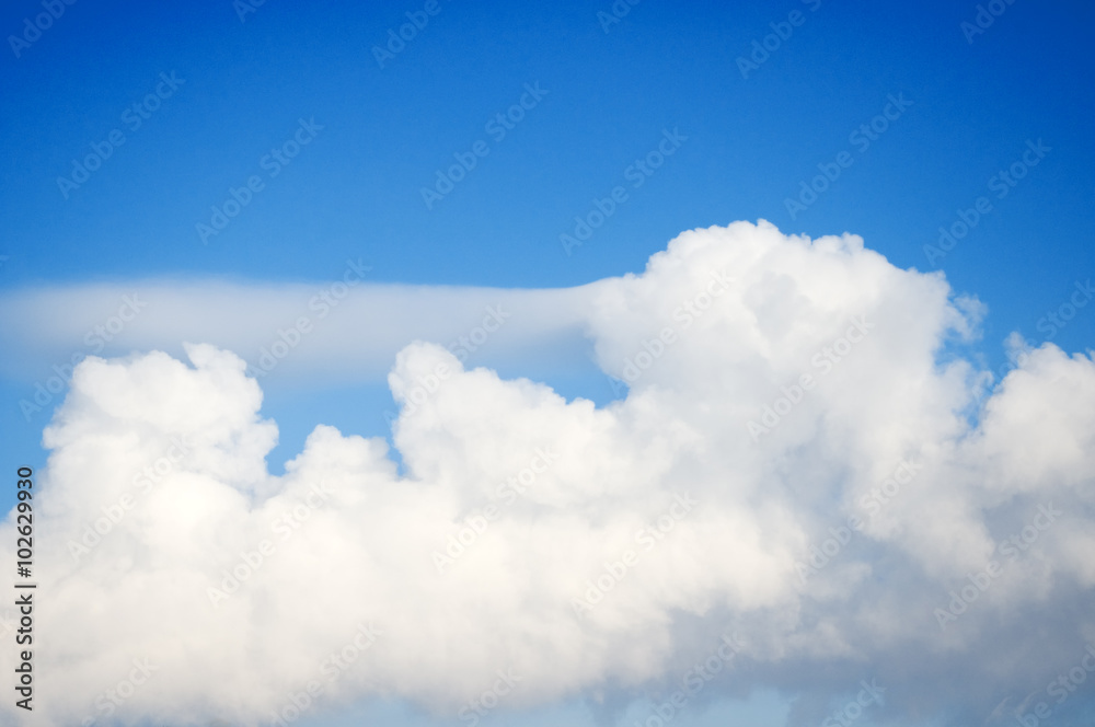 Blue sky with clouds. Blue sky with clouds.