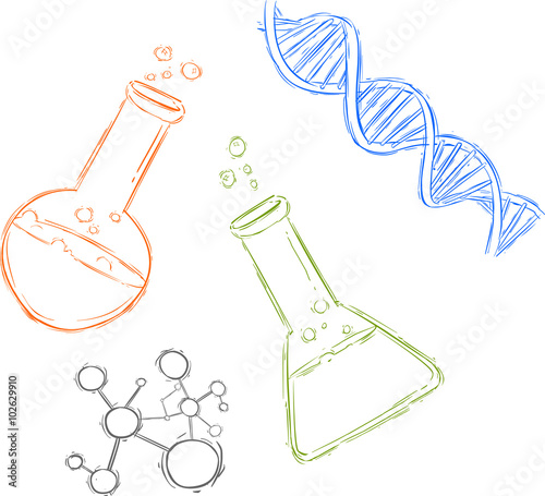 vector illustration of a chemical test tube