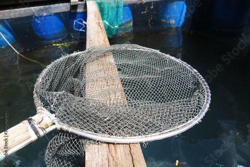 Landing net and a fishcorral photo