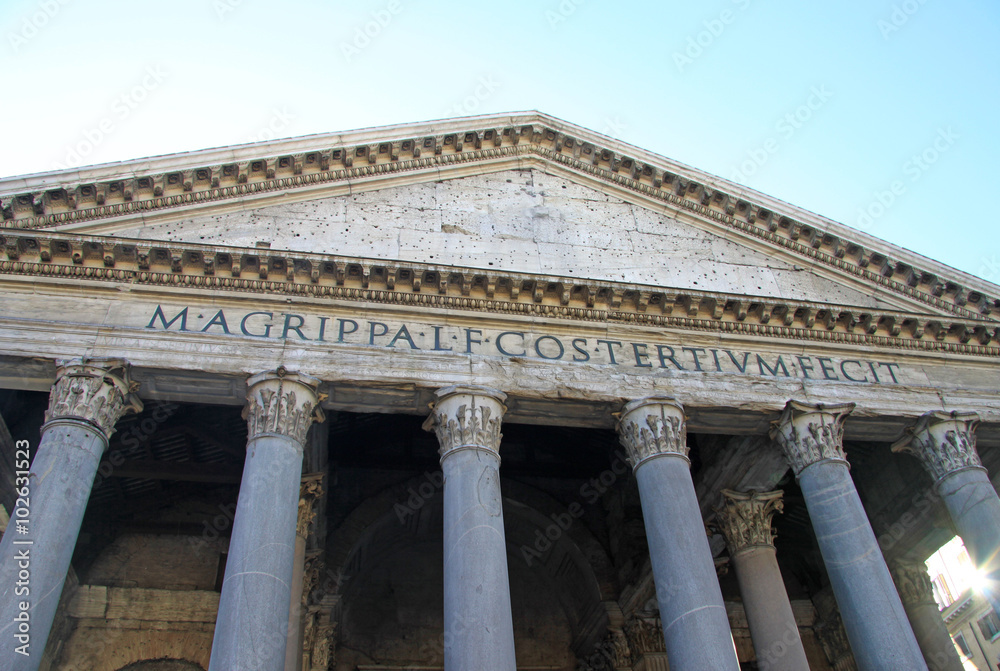 ROME, ITALY - DECEMBER 20, 2012:  The Pantheon in Rome, Italy