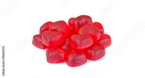 Sweets, Fruit Jelly Hearts. 