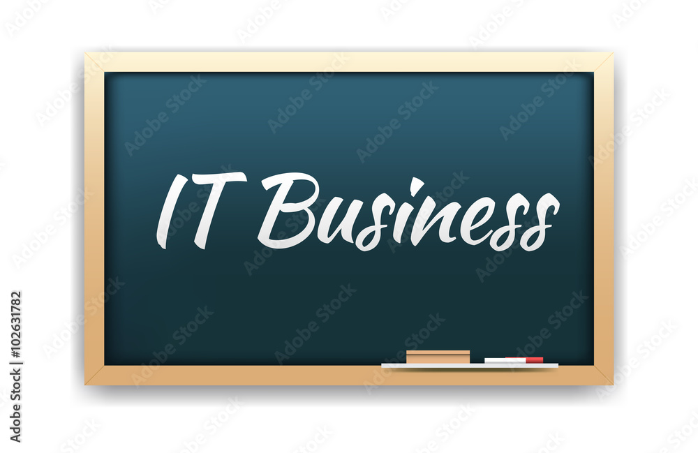 IT Business Chalkboard