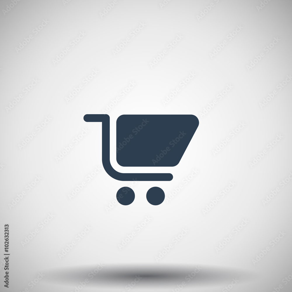 Flat black Shopping Cart icon Flat black Shopping Cart icon