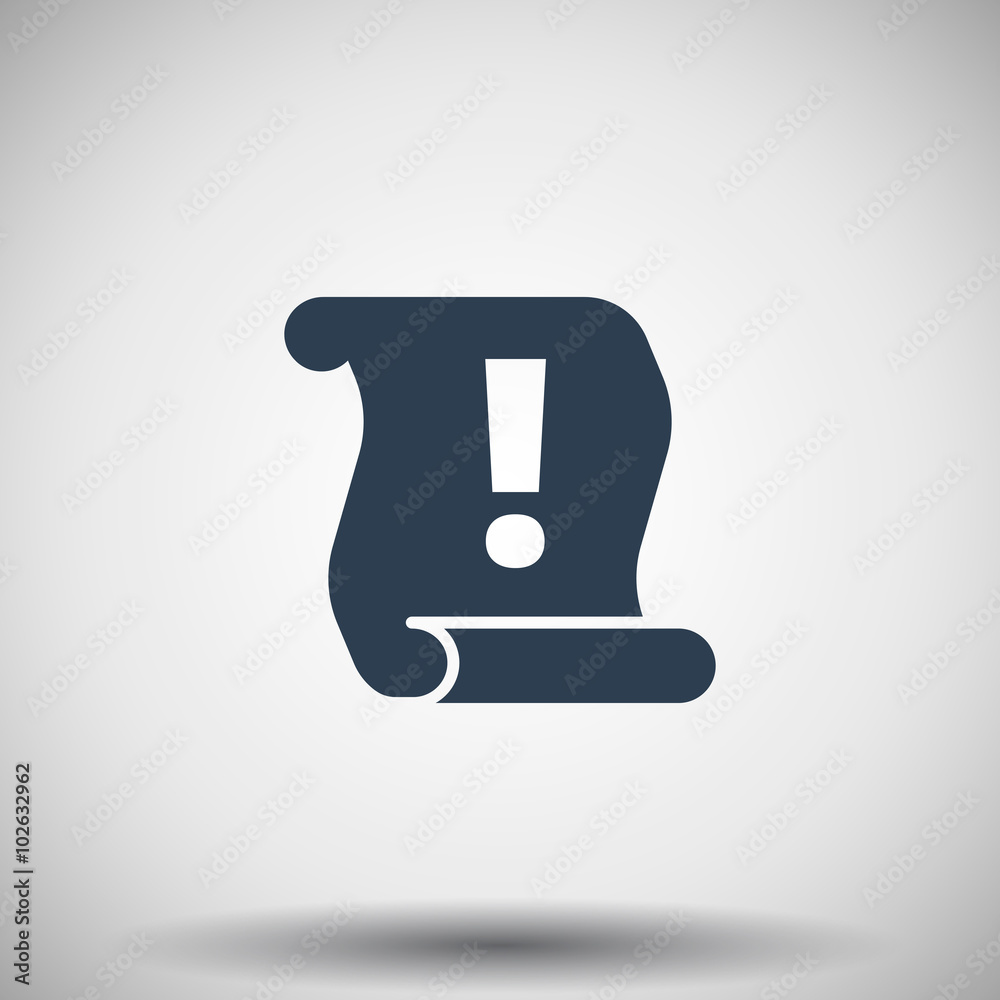 Flat black Important Information icon Flat black Important Information icon