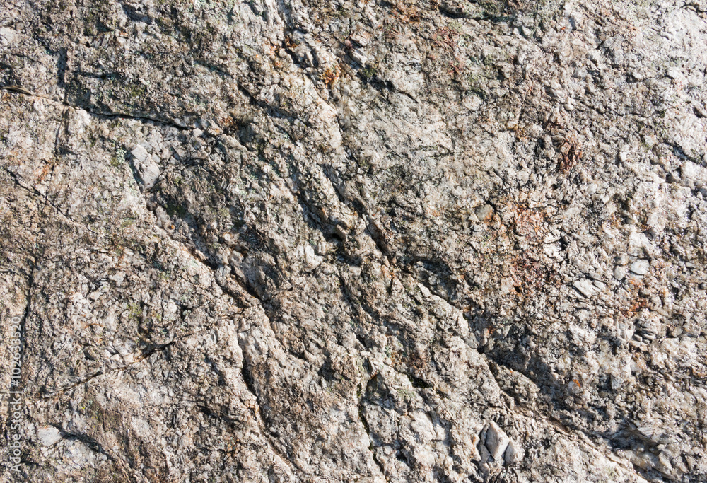 Coarse Texture of a Large Granite Rock