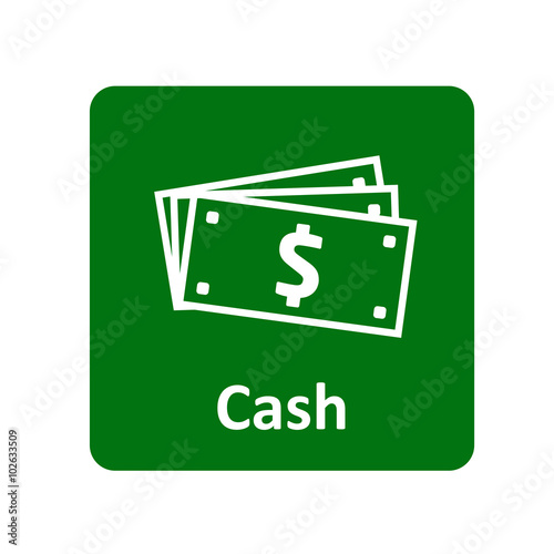Dollar bills icon for web