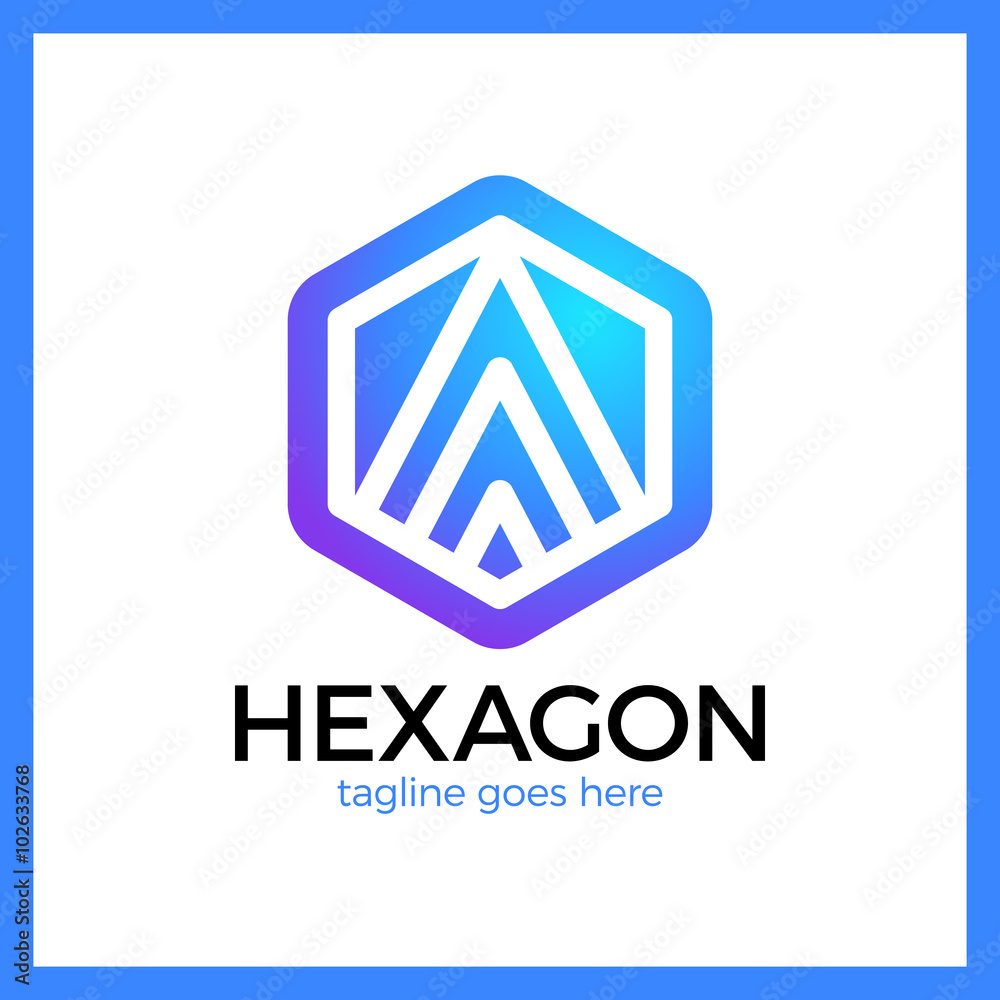 Hexa Letter A Logo Hexa Letter A Logo