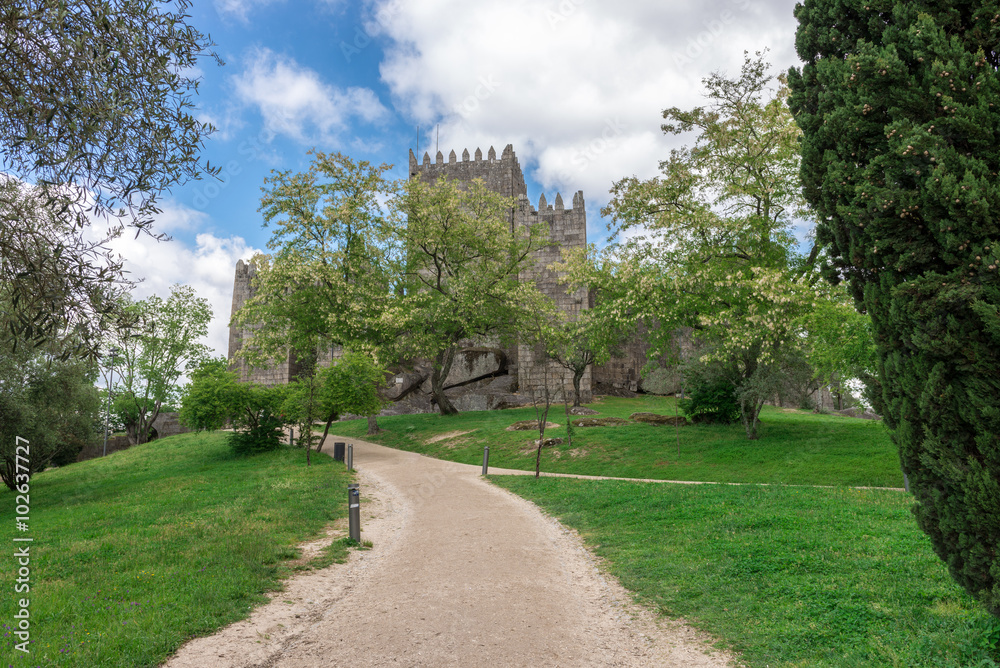 Castle in Guimaraes, northern of Portugal