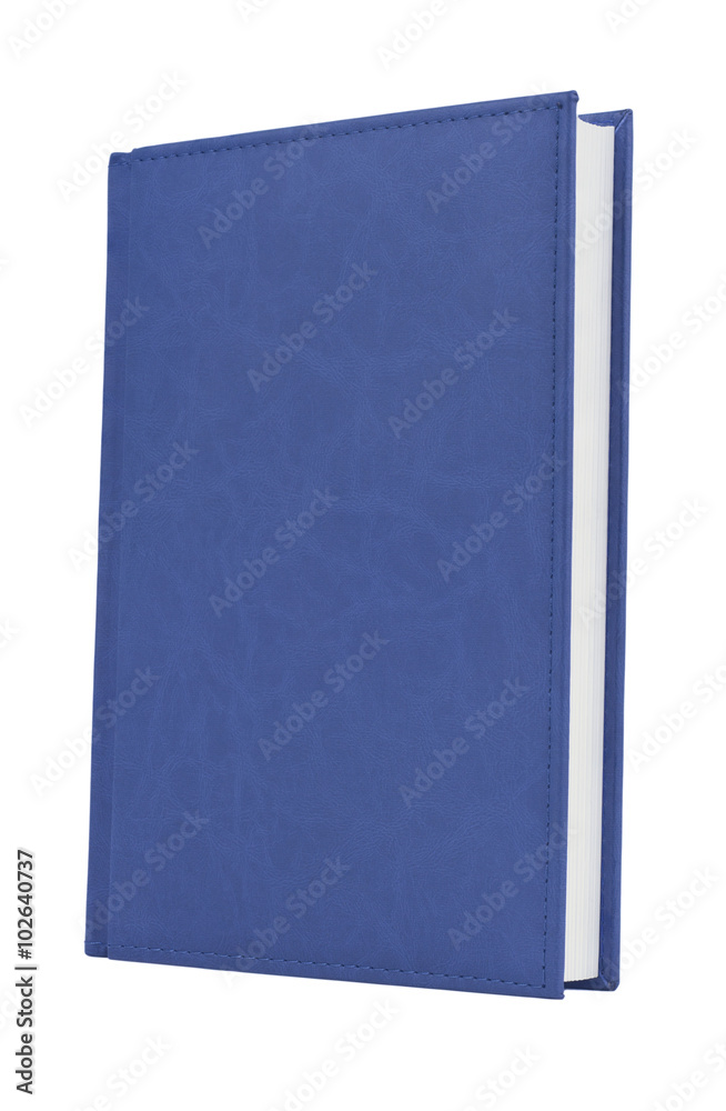 Blue book is isolated on white background Blue book is isolated on white background
