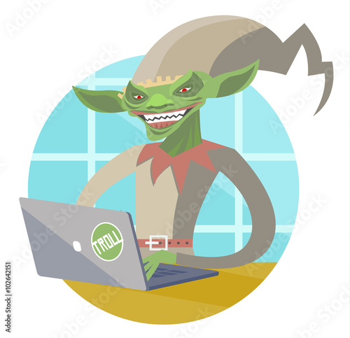 evil green troll goblin