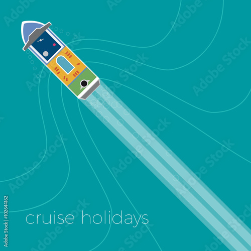 Vector cruise holiday background
