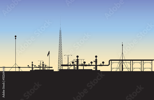 Extraction of natural gas (The Middle East) / Image of the proce