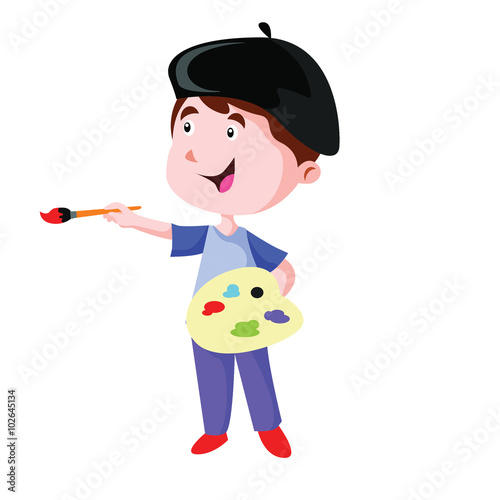 Painter Painting Artist illustration Vector