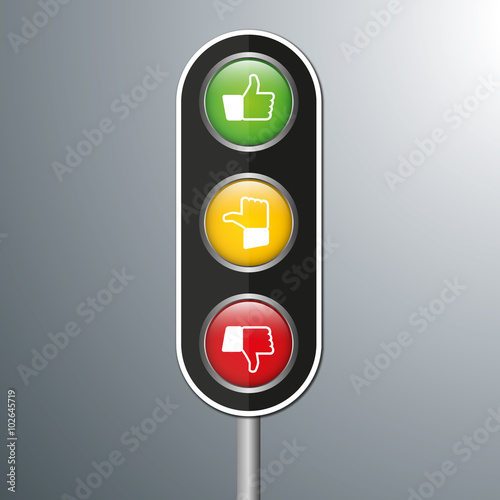 Feedback Ampel Infografik