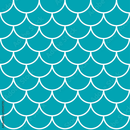 Blue geometric wave pattern. Seamless vector background. Pink and white texture.
