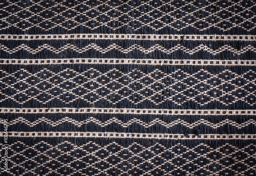 Traditional cotton craft work blanket from tribal people in Southeast Asia.