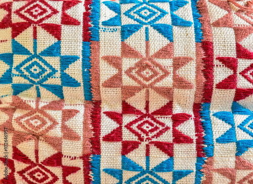Traditional cotton craft work from tribal people in Southeast Asia.