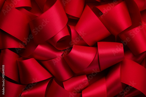Foto Curly red ribbon