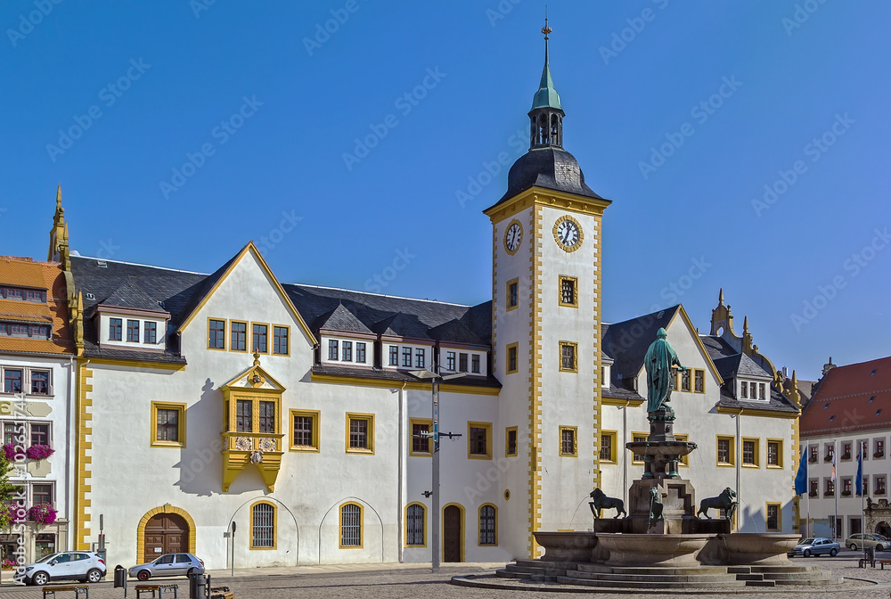 Naklejka premium Freiberg town hall, Germany