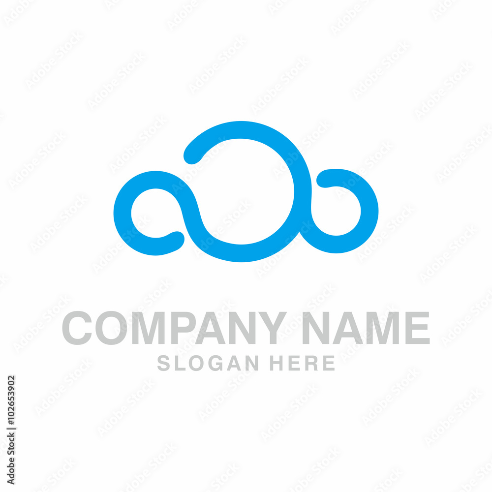 Infinity Cloud line logo Infinity Cloud line logo