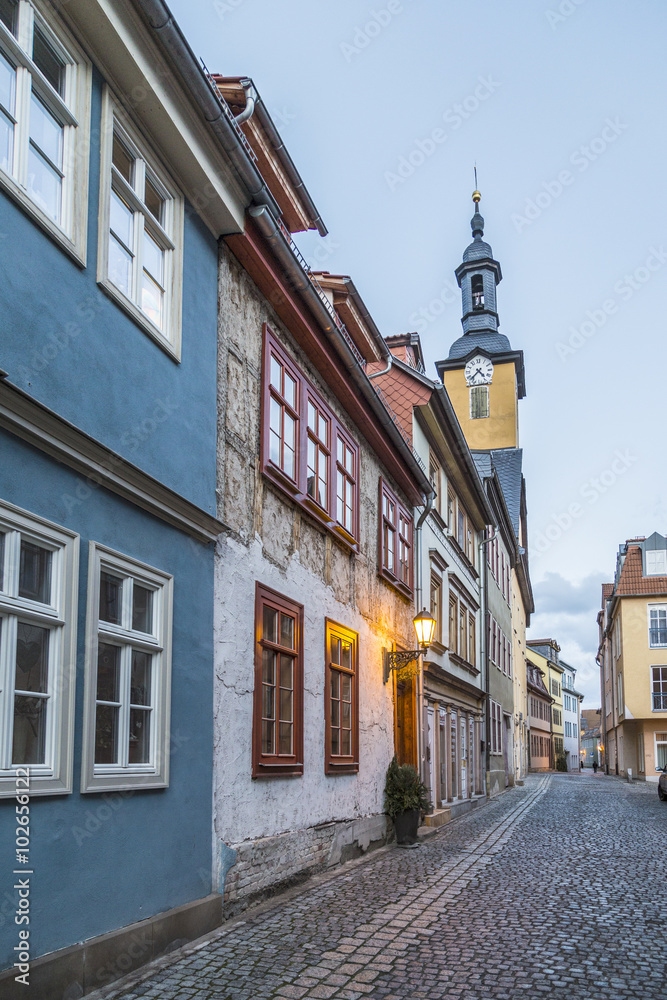 Fototapeta premium view to old town of Rudolstein in Thuringia