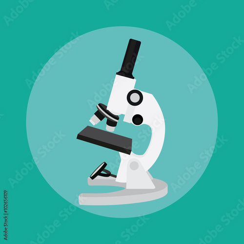 microscope isolated tools chemistry technology science laboratory vector